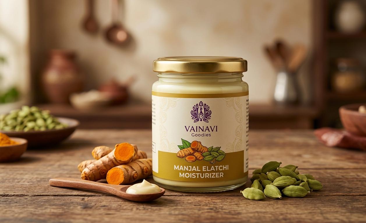 Manjal elatchi face and body moisturiser