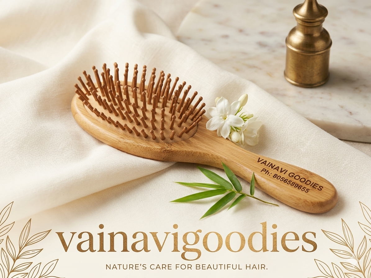 Bamboo hair brush