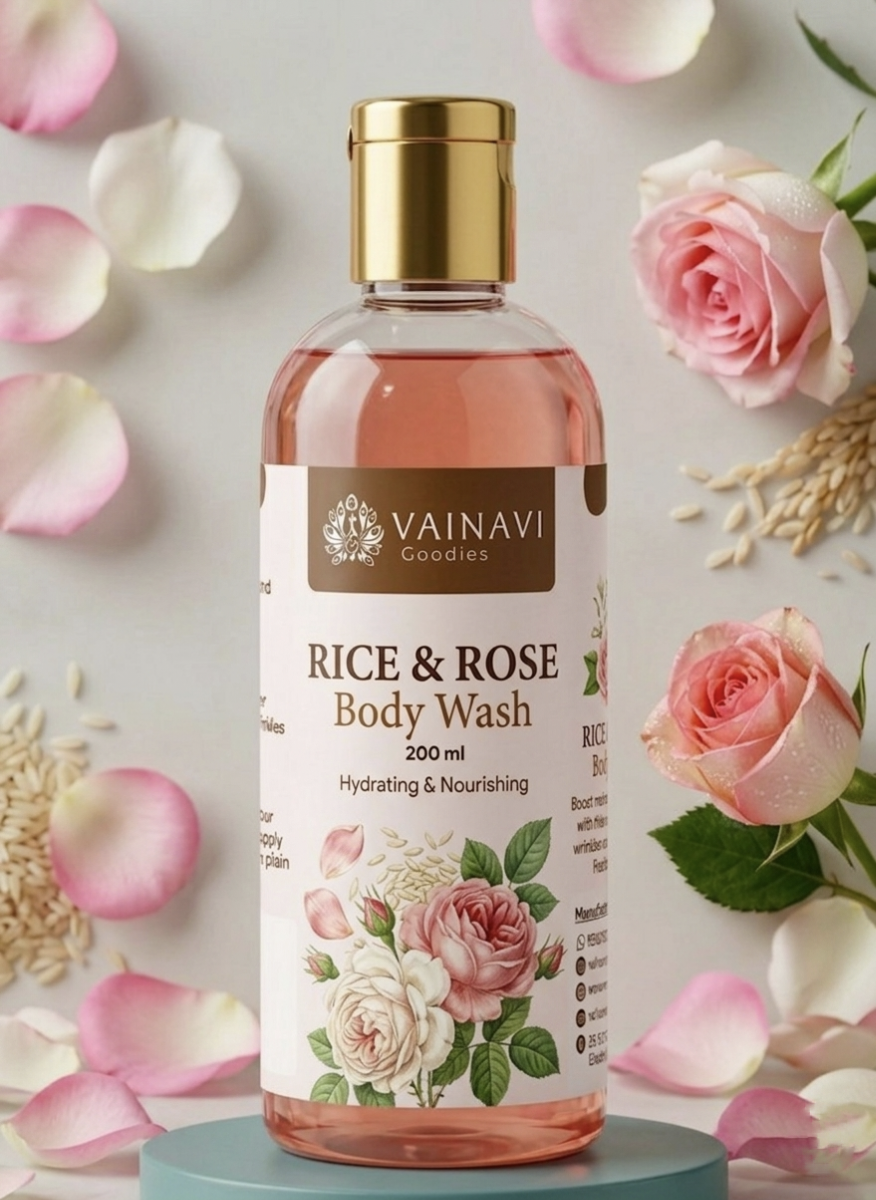 Rice & Rose Body wash