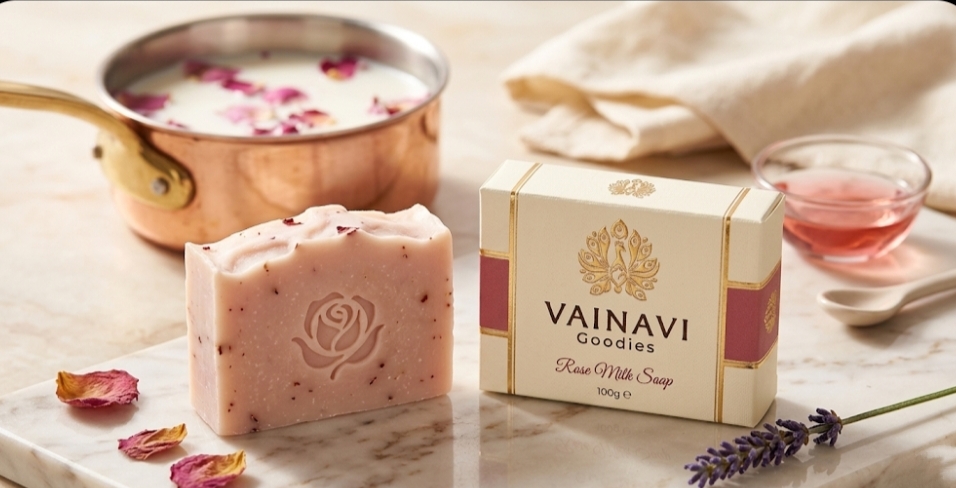 Rose milk soap